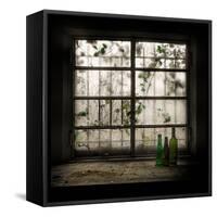 Still-Life with Glass Bottle-Vito Guarino-Framed Stretched Canvas