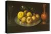 Still Life with Glass, Fruit, and Jar, c.1650-Francisco de Zurbaran-Stretched Canvas