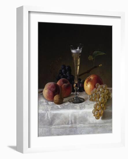 Still Life with Glass of Champagne-Filipo Or Frederico Bartolini-Framed Giclee Print