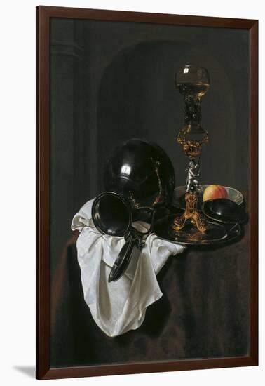 Still Life with Glass of Wine and Pewter Jug-Jan Jansz Treck-Framed Giclee Print
