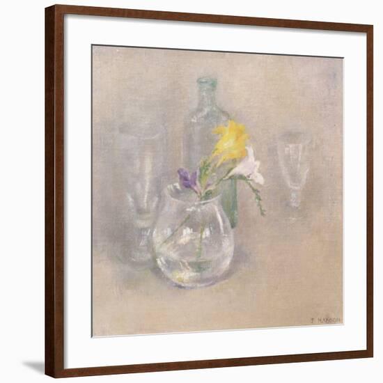 Still Life with Glass-Joyce Haddon-Framed Giclee Print
