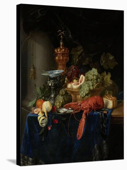 Still Life with Golden Goblet-Pieter De Ring-Stretched Canvas