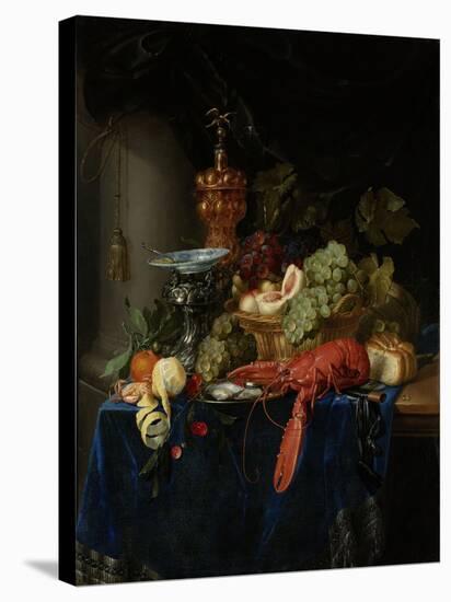 Still Life with Golden Goblet-Pieter De Ring-Stretched Canvas