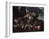 Still Life with Grapes, 17th Century-Michelangelo Pace del Campidoglio-Framed Giclee Print