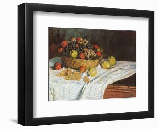 Still Life with Grapes and Fruit-Claude Monet-Framed Art Print