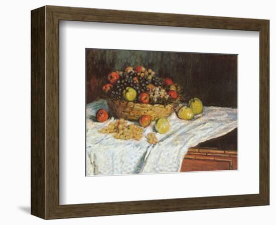 Still Life with Grapes and Fruit-Claude Monet-Framed Art Print