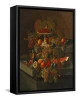 Still Life with Grapes and Fruit-Seymour Joseph Guy-Framed Stretched Canvas