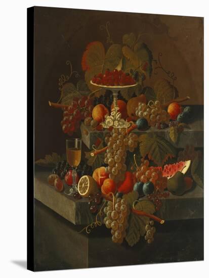 Still Life with Grapes and Fruit-Seymour Joseph Guy-Stretched Canvas