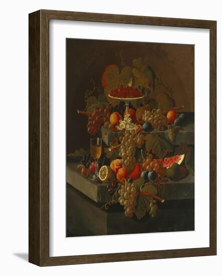 Still Life with Grapes and Fruit-Seymour Joseph Guy-Framed Giclee Print