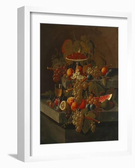 Still Life with Grapes and Fruit-Seymour Joseph Guy-Framed Giclee Print