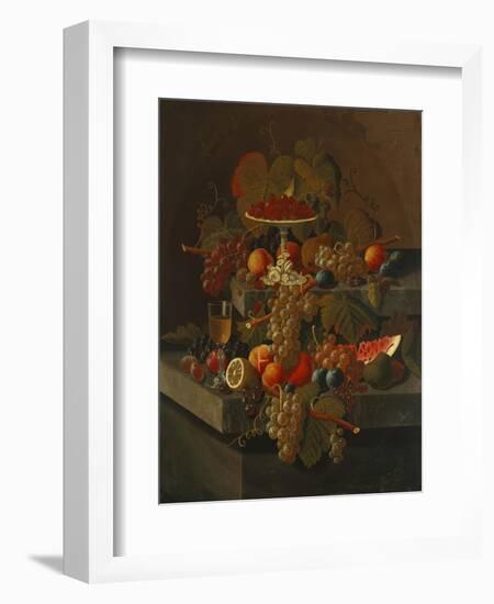 Still Life with Grapes and Fruit-Seymour Joseph Guy-Framed Giclee Print