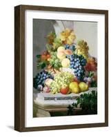 Still Life with Grapes and Pears-Eloise Harriet Stannard-Framed Giclee Print