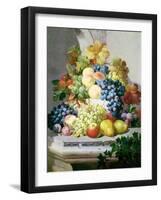 Still Life with Grapes and Pears-Eloise Harriet Stannard-Framed Giclee Print