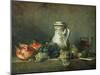 Still Life with Grapes and Pomegranates, 1763-Jean-Baptiste Simeon Chardin-Mounted Giclee Print