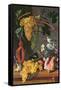 Still Life with Grapes, Birds, Flowers and Shells-Juan de Espinosa-Framed Stretched Canvas