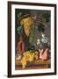 Still Life with Grapes, Birds, Flowers and Shells-Juan de Espinosa-Framed Giclee Print