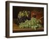 Still Life with Grapes, Figs, and a Copper Kettle, c.1770-Luis Egidio Melendez-Framed Giclee Print