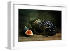 Still Life with Grapes-null-Framed Art Print