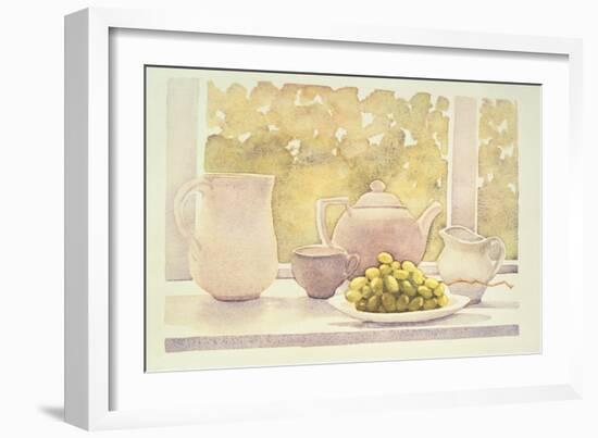 Still Life with Grapes-Lillian Delevoryas-Framed Giclee Print
