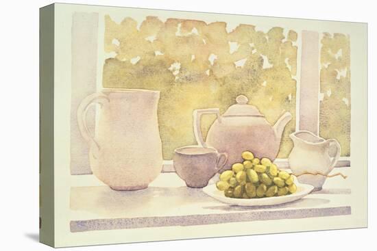 Still Life with Grapes-Lillian Delevoryas-Stretched Canvas