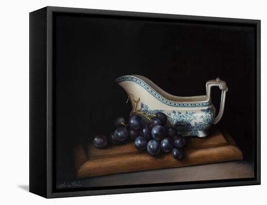 Still Life with Grapes-Catherine Abel-Framed Stretched Canvas