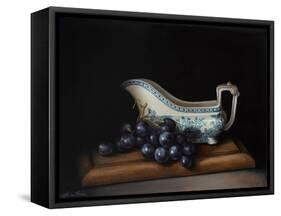 Still Life with Grapes-Catherine Abel-Framed Stretched Canvas