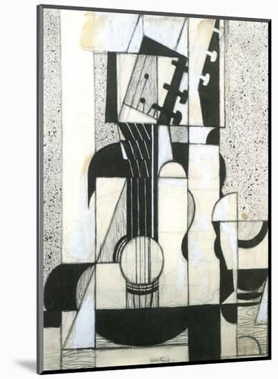 Still Life with Guitar-Juan Gris-Mounted Giclee Print