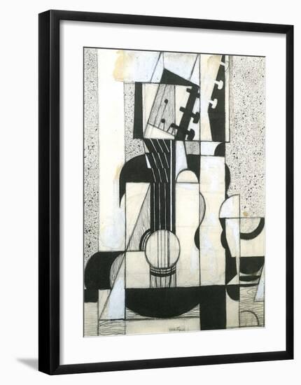 Still Life with Guitar-Juan Gris-Framed Art Print