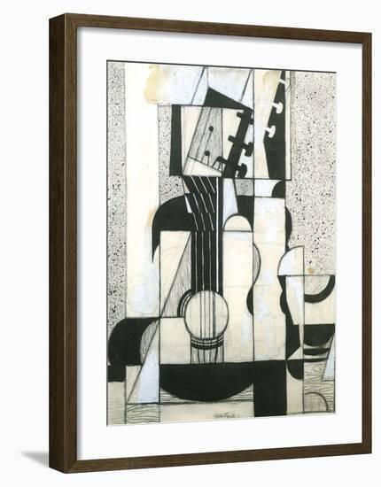 Still Life with Guitar-Juan Gris-Framed Art Print