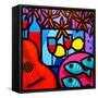 Still Life with Guitar-John Nolan-Framed Stretched Canvas