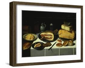 Still Life with Ham and Cheese-Floris Gerritsz van Schooten-Framed Giclee Print