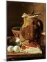 Still Life with Ham, Eggs, Bread, Frying Pan and Pitcher-Luis Egidio Melendez-Mounted Giclee Print