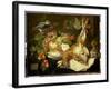 Still Life with Hare, Fruit and Parrot, 1647-Jan Fyt-Framed Giclee Print