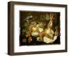 Still Life with Hare, Fruit and Parrot, 1647-Jan Fyt-Framed Premium Giclee Print