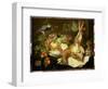 Still Life with Hare, Fruit and Parrot, 1647-Jan Fyt-Framed Premium Giclee Print