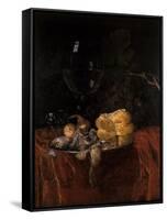 Still Life with Herring-Willem van Aelst-Framed Stretched Canvas