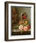 Still Life with Humming Bird in a Glass Dome-Edward Pritchett-Framed Giclee Print