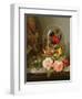 Still Life with Humming Bird in a Glass Dome-Edward Pritchett-Framed Giclee Print