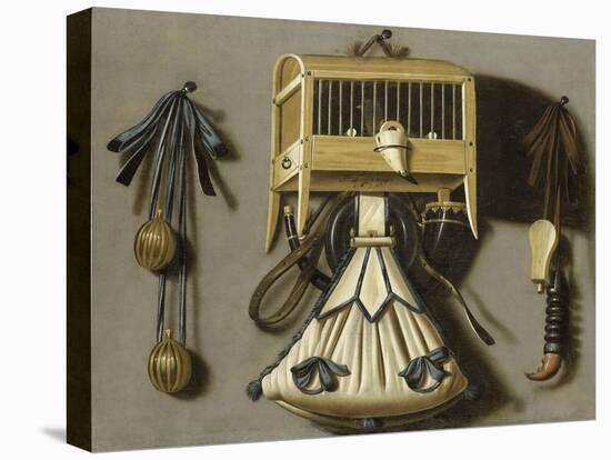 Still-Life with Hunting Equipment-Johannes Leemans-Stretched Canvas