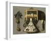 Still Life with Hunting Tackle-Johannes Leemans-Framed Art Print