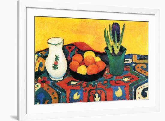 Still Life with Hyacinthe-Auguste Macke-Framed Art Print