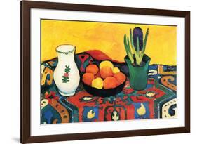 Still Life with Hyacinthe-Auguste Macke-Framed Premium Giclee Print