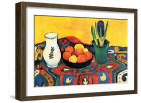 Still Life with Hyacinthe-Auguste Macke-Framed Art Print