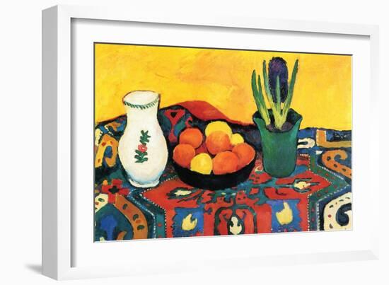 Still Life with Hyacinthe-Auguste Macke-Framed Art Print