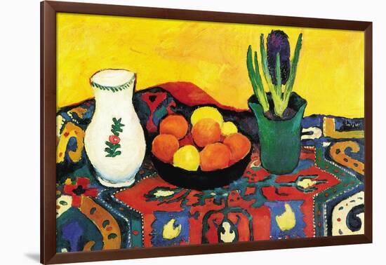 Still Life with Hyacinthe-Auguste Macke-Framed Art Print