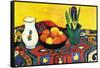 Still Life with Hyacinthe-Auguste Macke-Framed Stretched Canvas