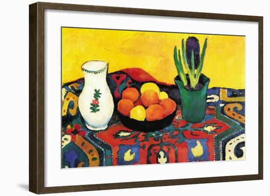 Still Life with Hyacinthe-Auguste Macke-Framed Art Print