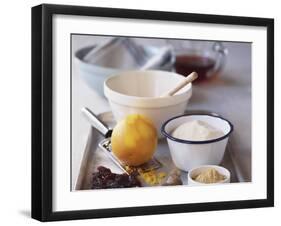 Still Life with Ingredients for Sweet Pudding-Michael Paul-Framed Photographic Print