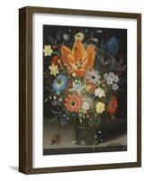 Still Life with Iris, 1623-Peter Binoit-Framed Giclee Print