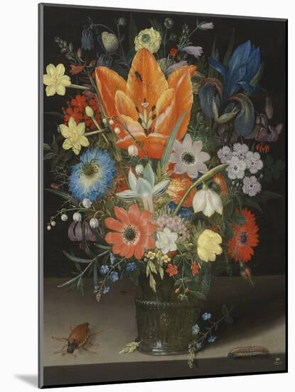 Still Life with Iris, 1623-Peter Binoit-Mounted Giclee Print